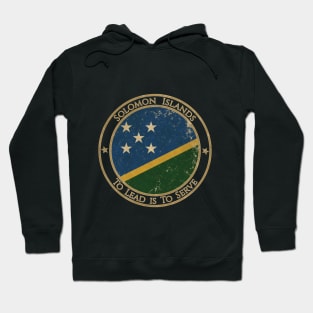 Vintage Solomon Islands Oceania Oceanian Flag Hoodie